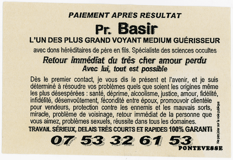 Professeur Basir, (indtermin)