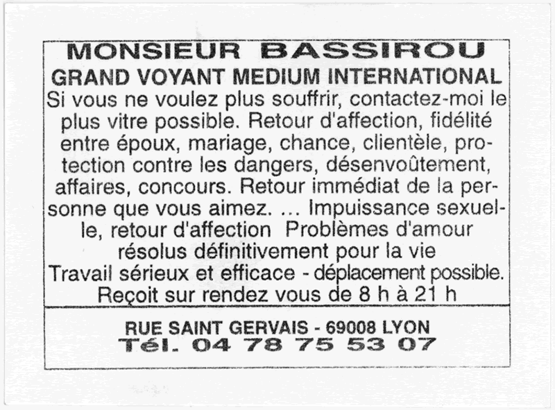 Monsieur BASSIROU, Lyon