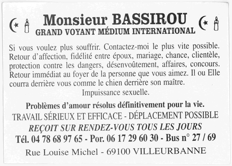 Monsieur BASSIROU, Villeurbanne