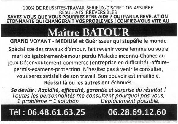 Cliquez pour voir la fiche dtaille de BATOUR