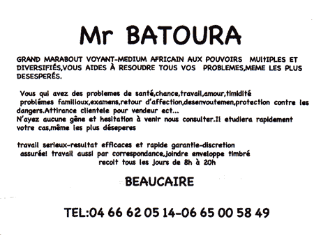 Cliquez pour voir la fiche détaillée de BATOURA