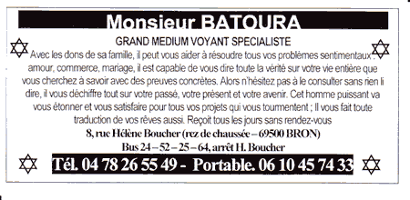 Monsieur BATOURA, Lyon