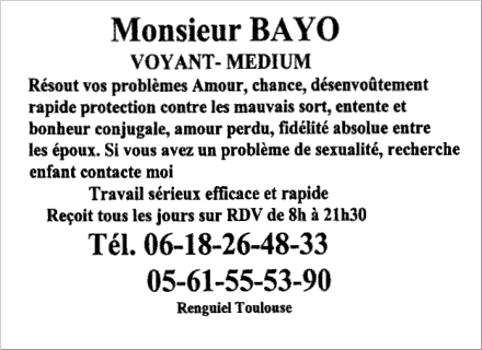 Monsieur BAYO, Toulouse