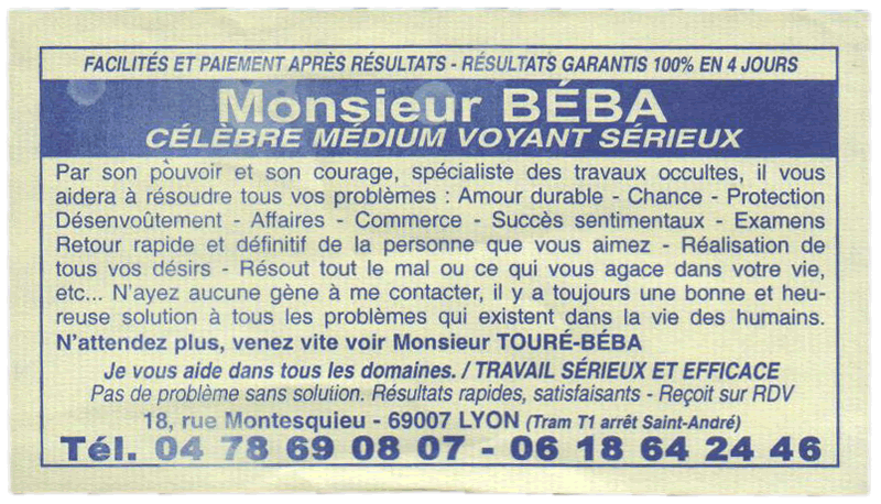 Cliquez pour voir la fiche dtaille de BBA