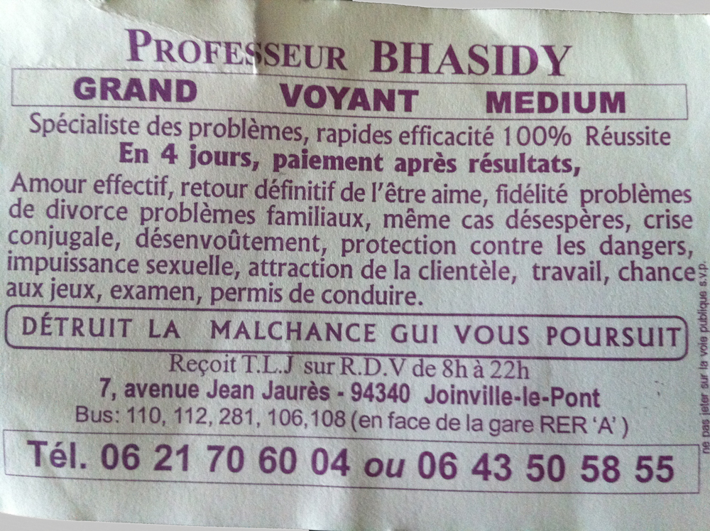 Professeur BHASIDY, Val de Marne