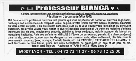 Professeur BIANCA, Lyon