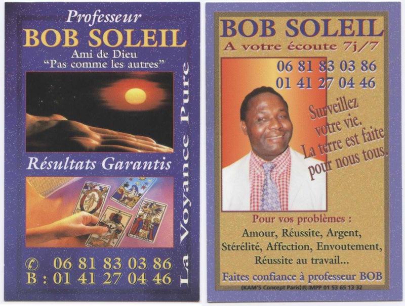Professeur BOB SOLEIL, Paris