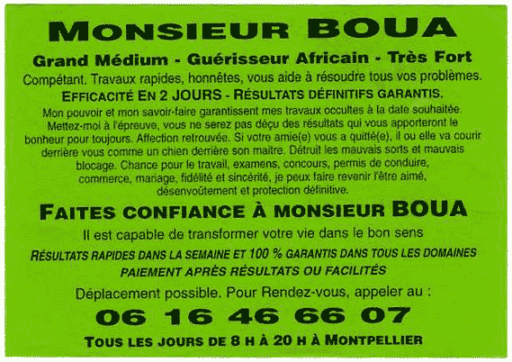 Monsieur BOUA, Hrault, Montpellier