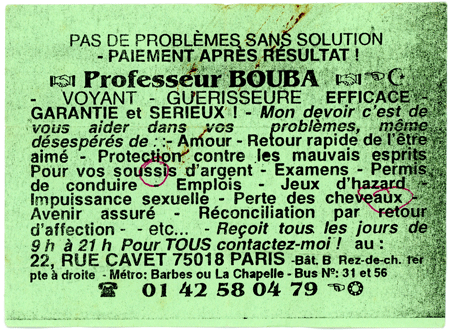 Professeur BOUBA, Paris
