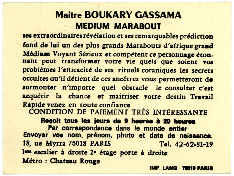 Maître BOUKARY GASSAMA, Paris
