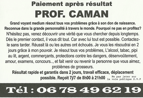 Cliquez pour voir la fiche dtaille de CAMAN