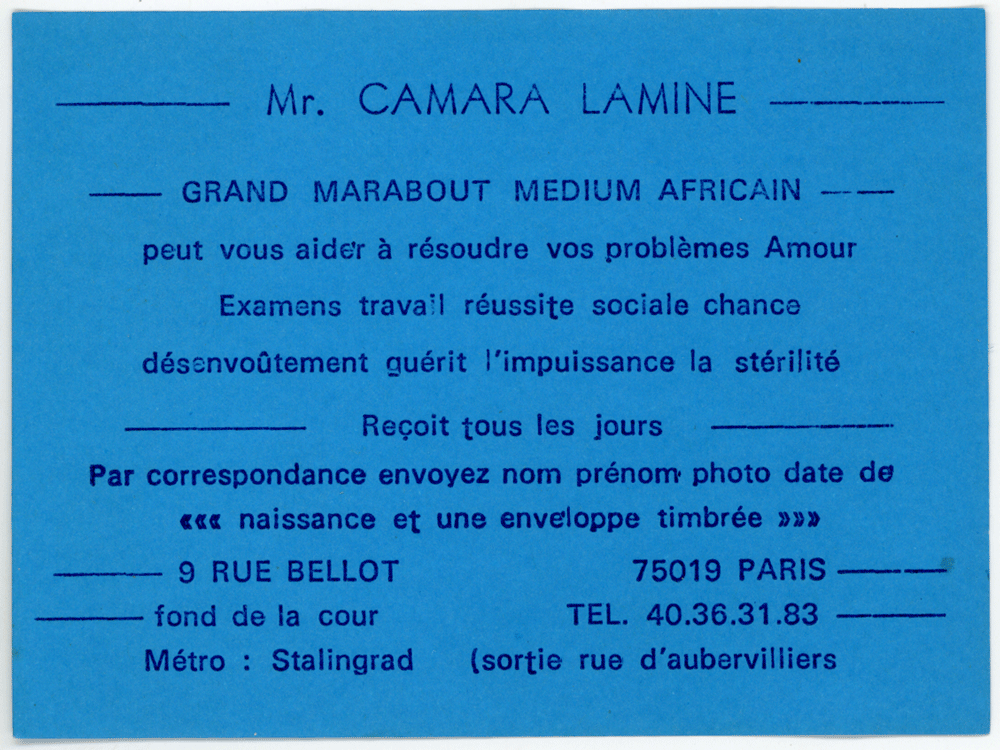 Cliquez pour voir la fiche détaillée de CAMARA LAMINE