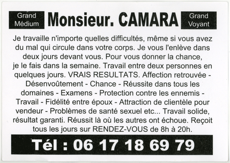 Monsieur CAMARA, (indtermin)