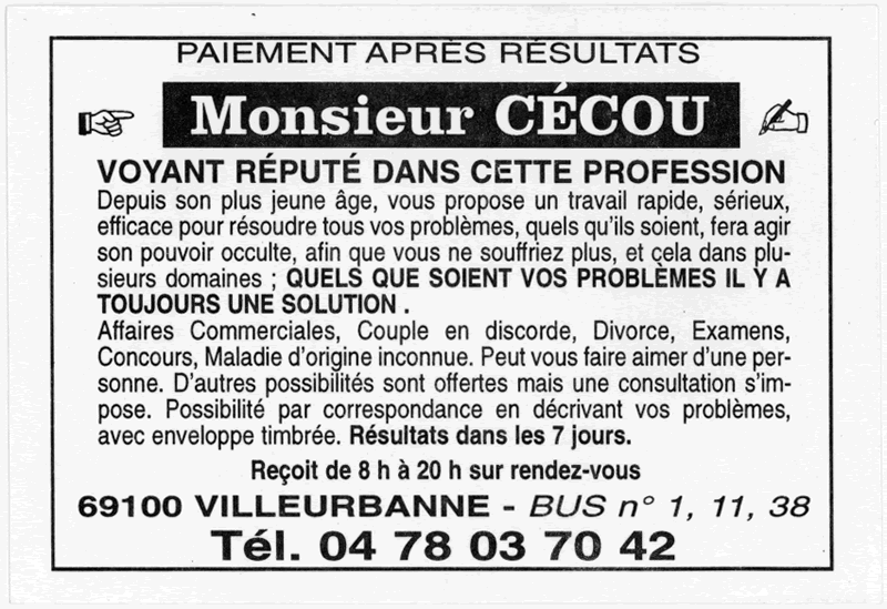 Monsieur CÉCOU, Villeurbanne