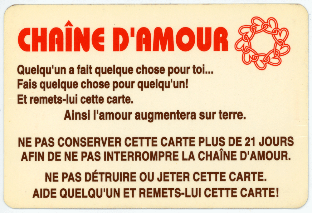 Cliquez pour voir la fiche détaillée de CHAÎNE D