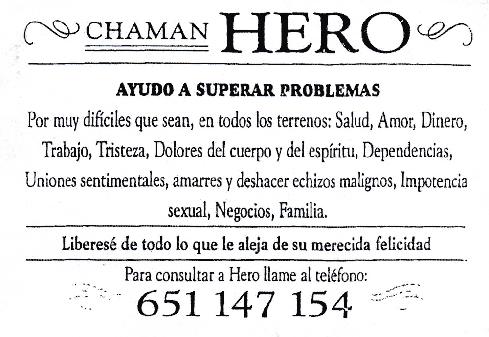  CHAMAN HERO, Espagne