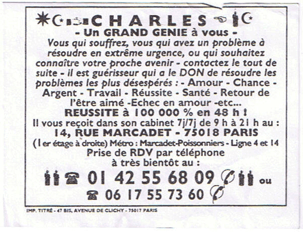 Cliquez pour voir la fiche dtaille de CHARLES