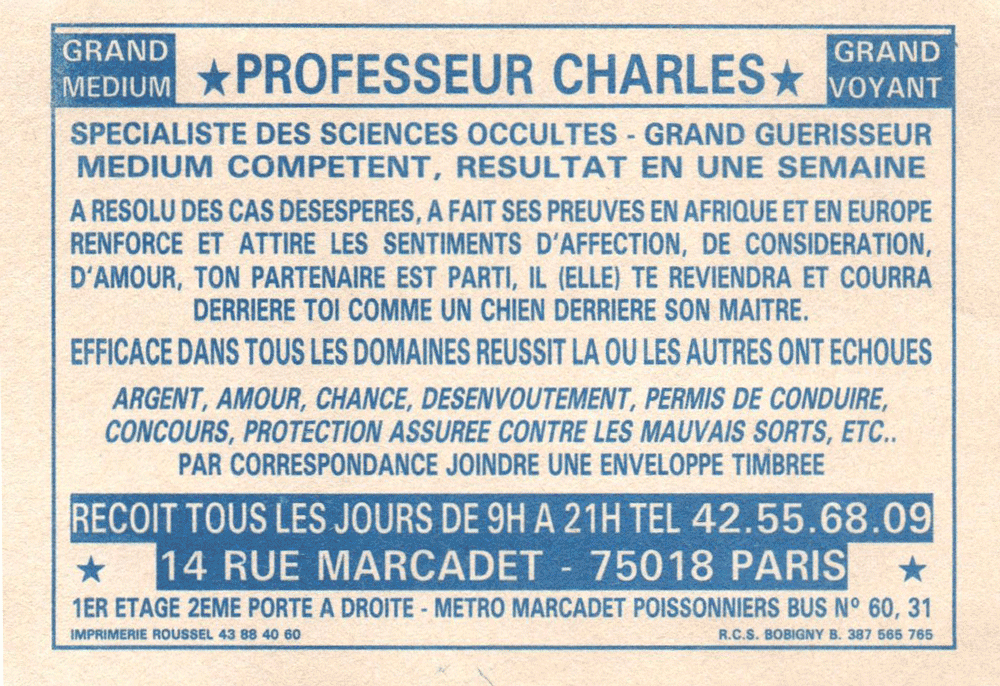 Cliquez pour voir la fiche dtaille de CHARLES