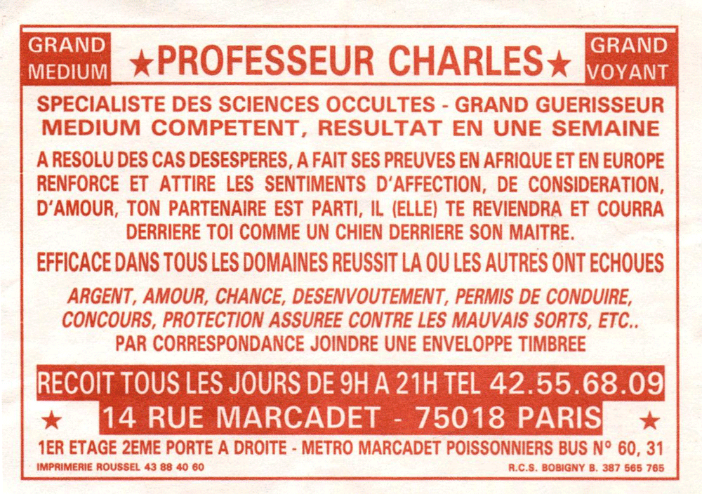 Cliquez pour voir la fiche dtaille de CHARLES