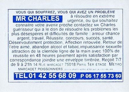 Cliquez pour voir la fiche dtaille de CHARLES