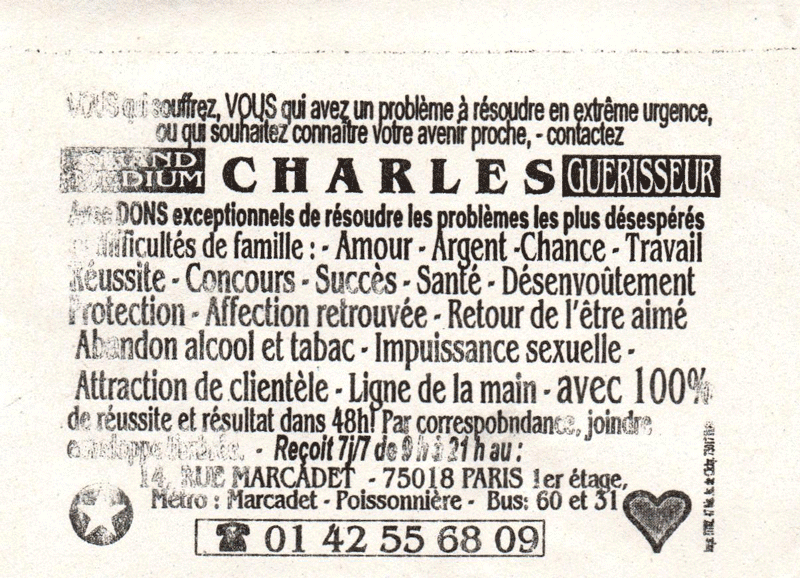 Cliquez pour voir la fiche dtaille de CHARLES