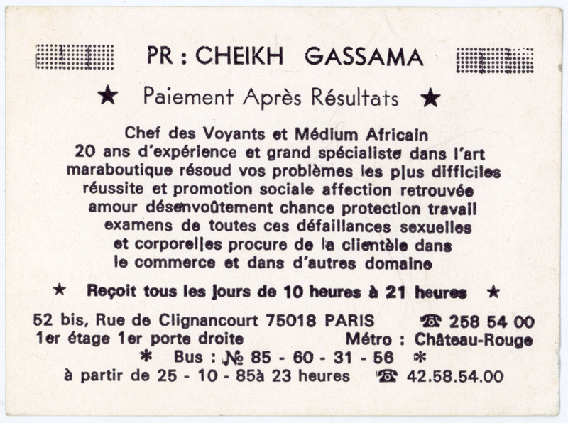 Professeur CHEIKH GASSAMA, Paris