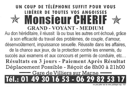 Monsieur CHERIF, Val de Marne