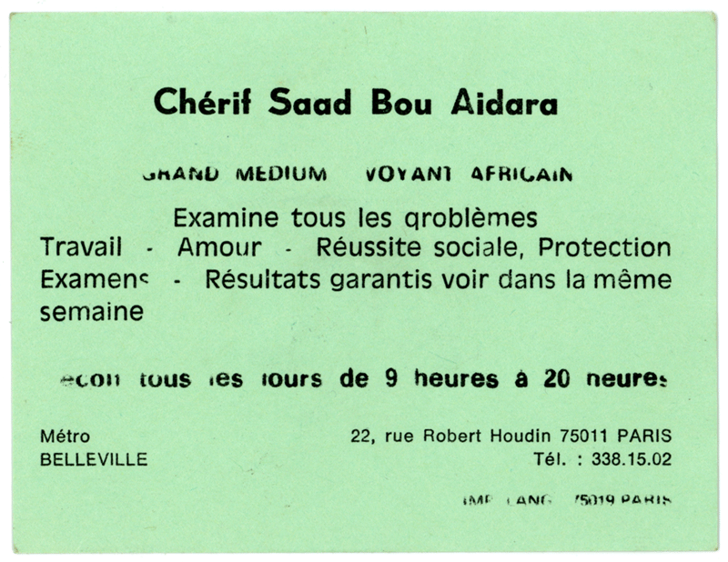  Chérif Saad Bou Aidara, Paris