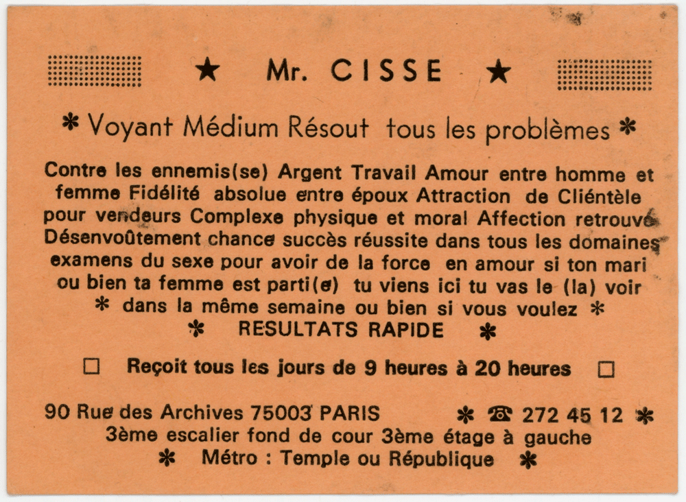 Monsieur CISSE, Paris