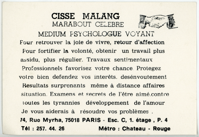  CISSE MALANG, Paris