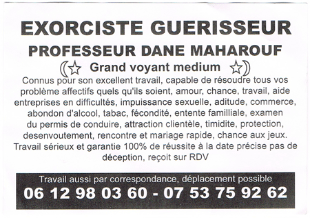 Professeur DANE MAHAROUF, (indtermin)