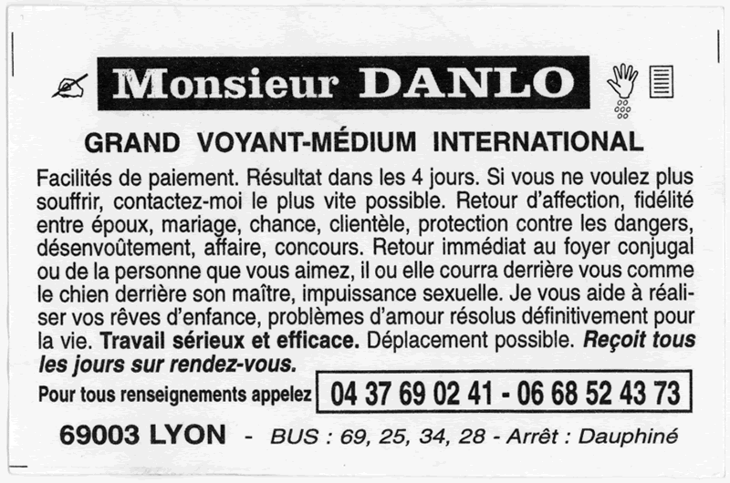 Monsieur DANLO, Lyon