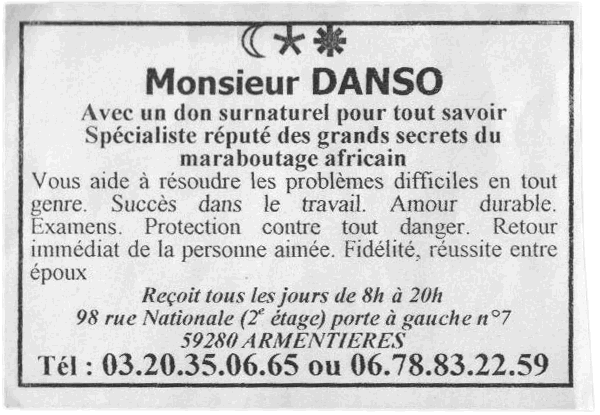 Monsieur DANSO, Nord