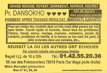 Professeur DANSOKHO, Paris