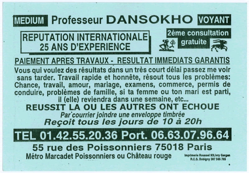 Cliquez pour voir la fiche dtaille de DANSOKHO