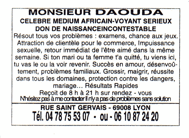 Monsieur DAOUDA, Lyon