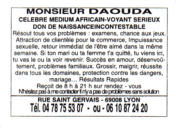 Cliquez pour voir la fiche dtaille de DAOUDA