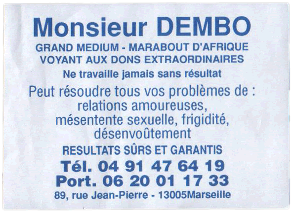 Monsieur DEMBO, Marseille