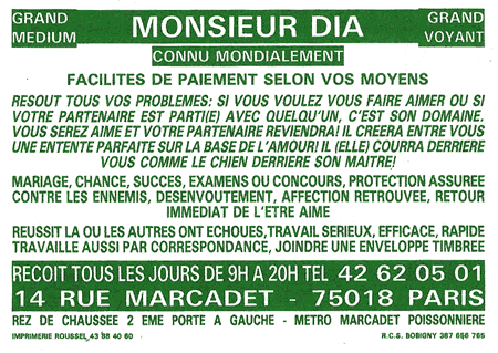 Monsieur DIA, Paris