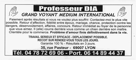 Professeur DIA, Lyon
