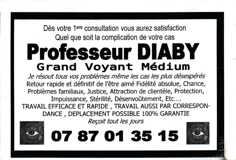 Professeur DIABY, Le Mans