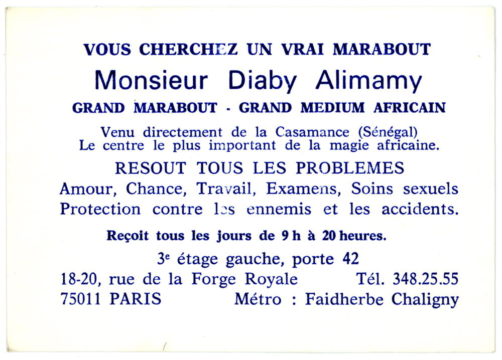 Monsieur Diaby Alimamy, Paris