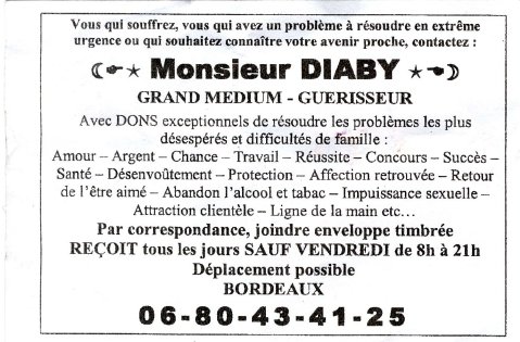 Monsieur DIABY, Bordeaux