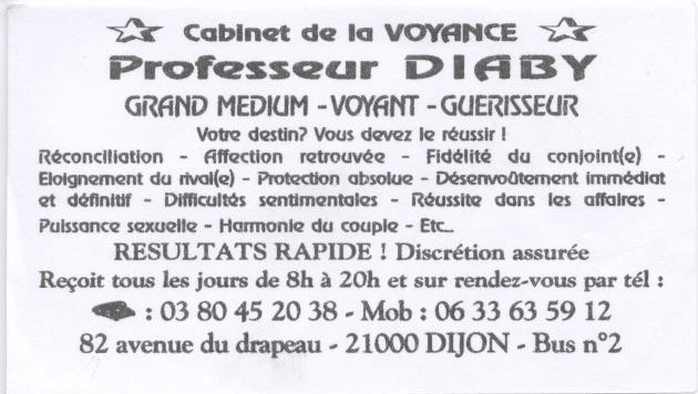 Cliquez pour voir la fiche détaillée de DIABY