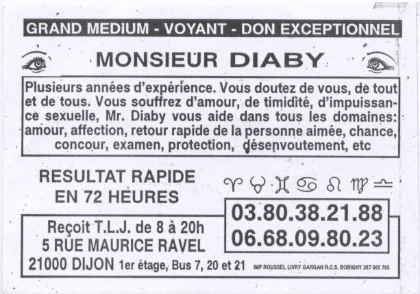 Cliquez pour voir la fiche détaillée de DIABY
