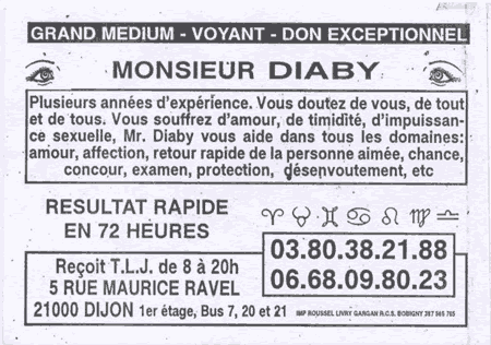 Cliquez pour voir la fiche dtaille de DIABY