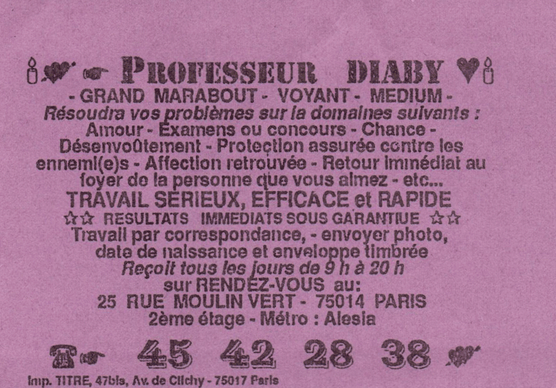 Professeur DIABY, Paris