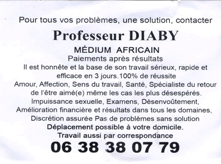 Professeur DIABY, (indéterminé)