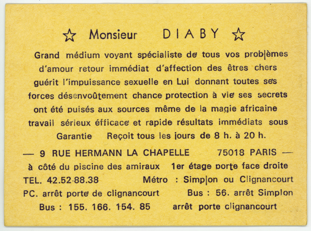 Monsieur DIABY, Paris