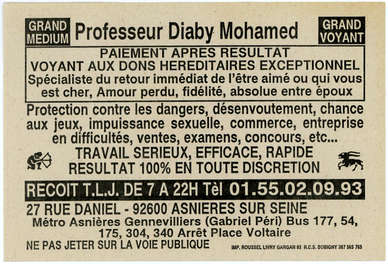 Professeur Diaby Mohamed, Hauts de Seine